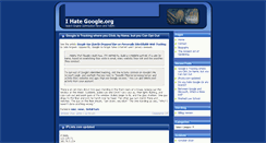 Desktop Screenshot of ihategoogle.org