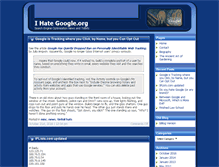 Tablet Screenshot of ihategoogle.org